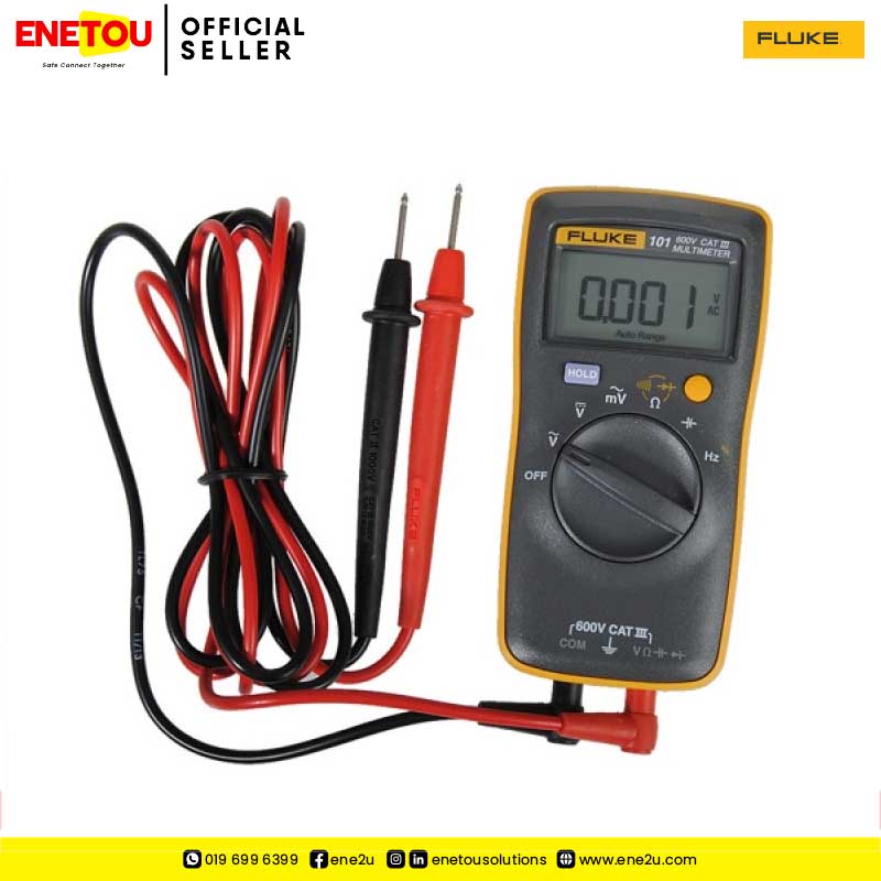 FLUKE 101 Digital Multimeter designed for electricians